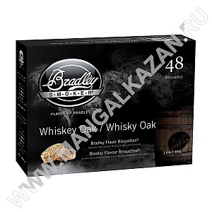 картинка Виски Дуб - Дубовые Бочки из под Виски (специальная серия), в упаковке 48 шт Bradley Smoker
