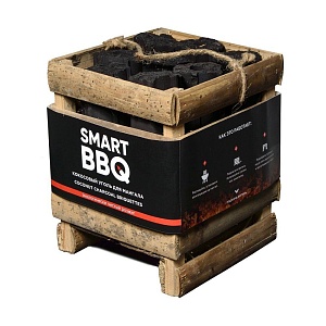 картинка МИГ-1247 Кокосовый уголь для мангала Smart BBQ, 2 кг