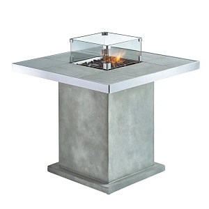 картинка Стол-камин Clifton Dining Table Grey (без столешницы)