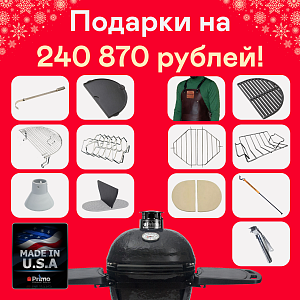 картинка Керамический гриль Primo Oval Junior All in One (США)