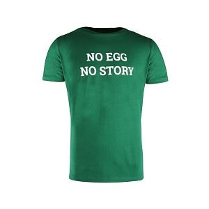 картинка МИГ-1178 Футболка Big Green Egg No-EGG-No-Story, зеленая